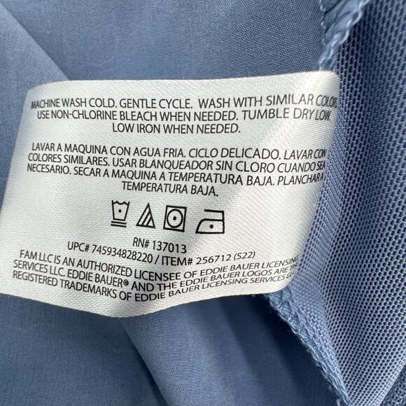 Eddie Bauer Elastic Waist Blue Floral Print Women's Skort Size Medium - Picture 8 of 8